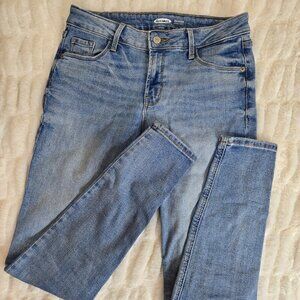 Old Navy Rockstar Super Skinny Size 4 Women's Blue Jeans 27" Length 4" Bottoms